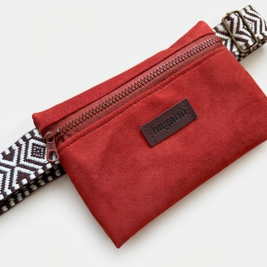 CHERRY RED BELT BAG