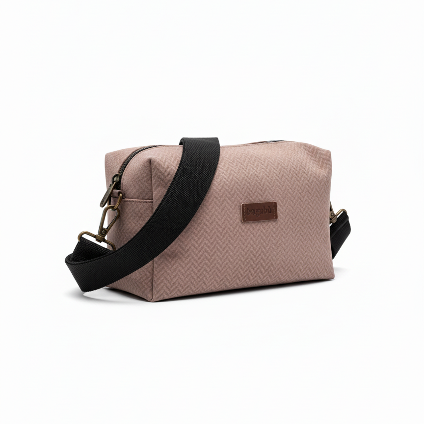 Light Brown Alcantara Bag