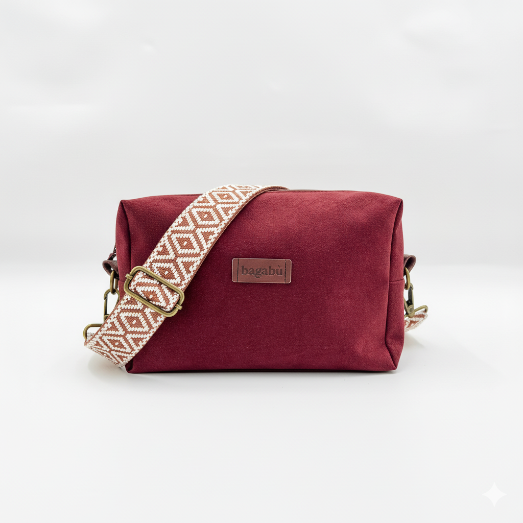 Cherry Red Alcantara Bag