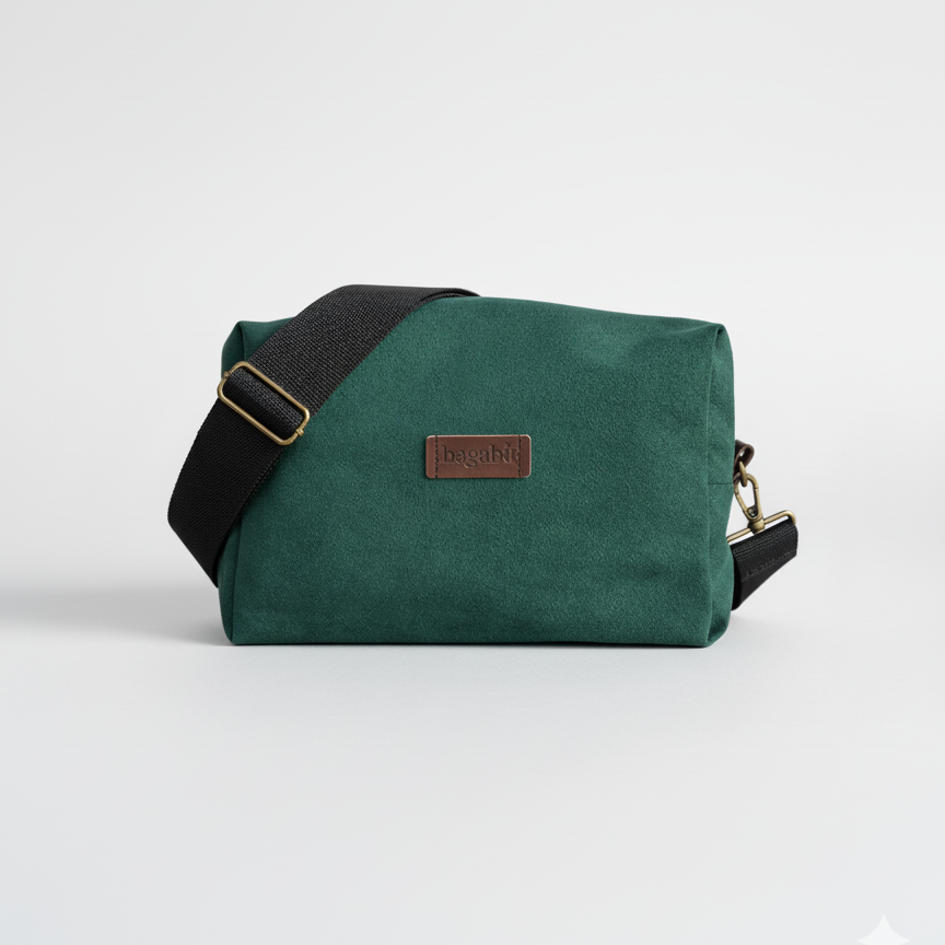 Moss Green Alcantara Bag