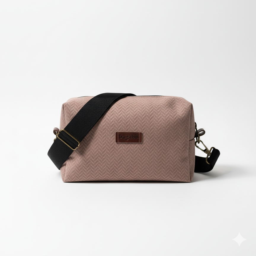 Light Brown Alcantara Bag