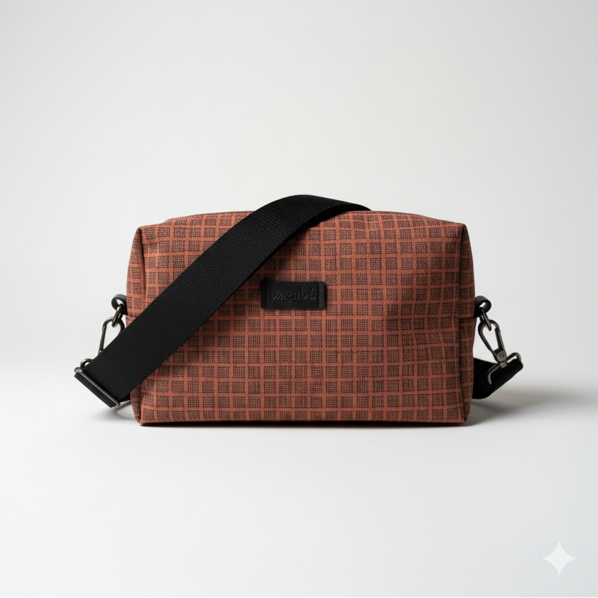 Chestnut Alcantara Bag