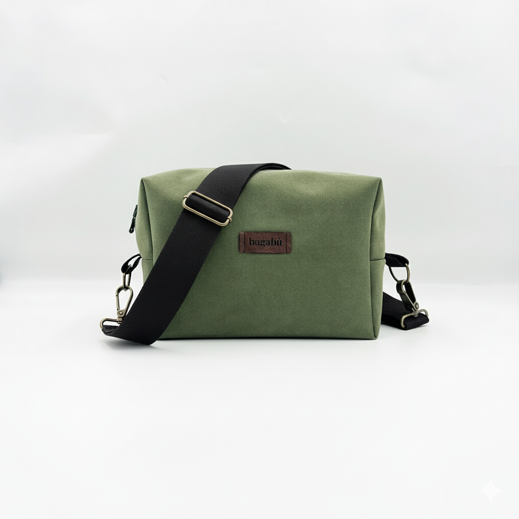 Pickle Green Alcantara Bag