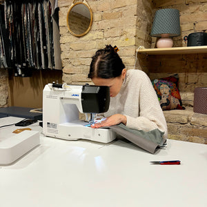 workshop participants with toiletry bags