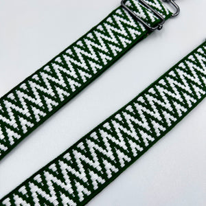 White/Green Shoulder Strap