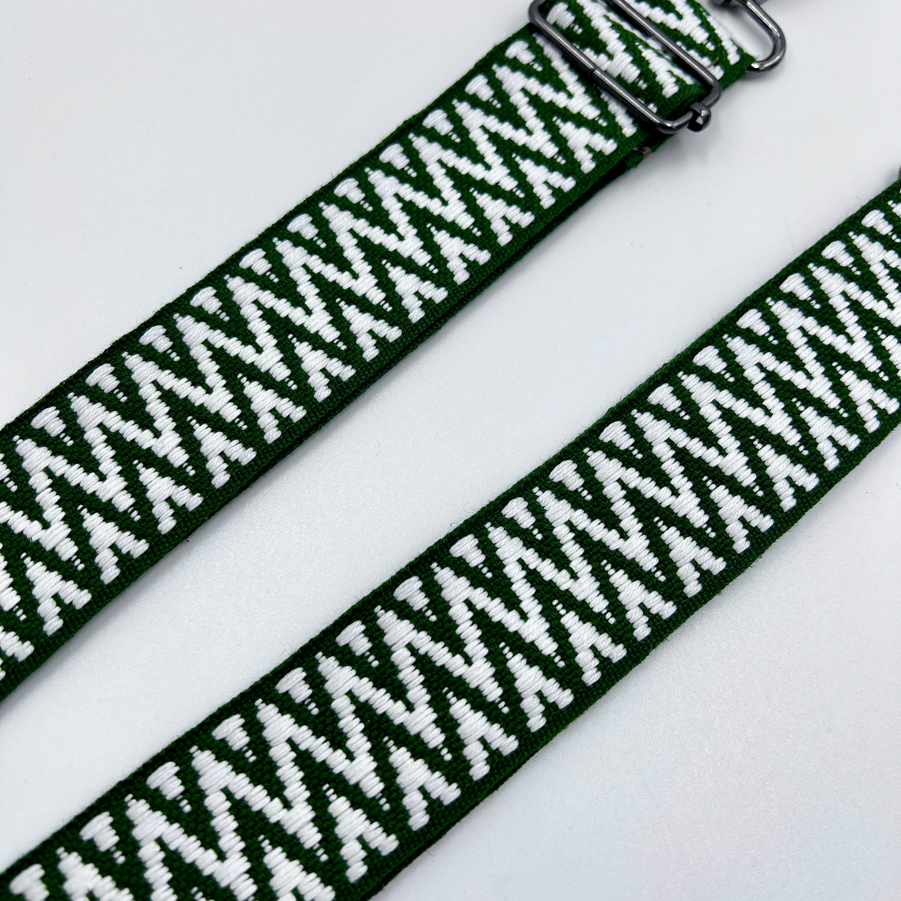 White/Green Shoulder Strap