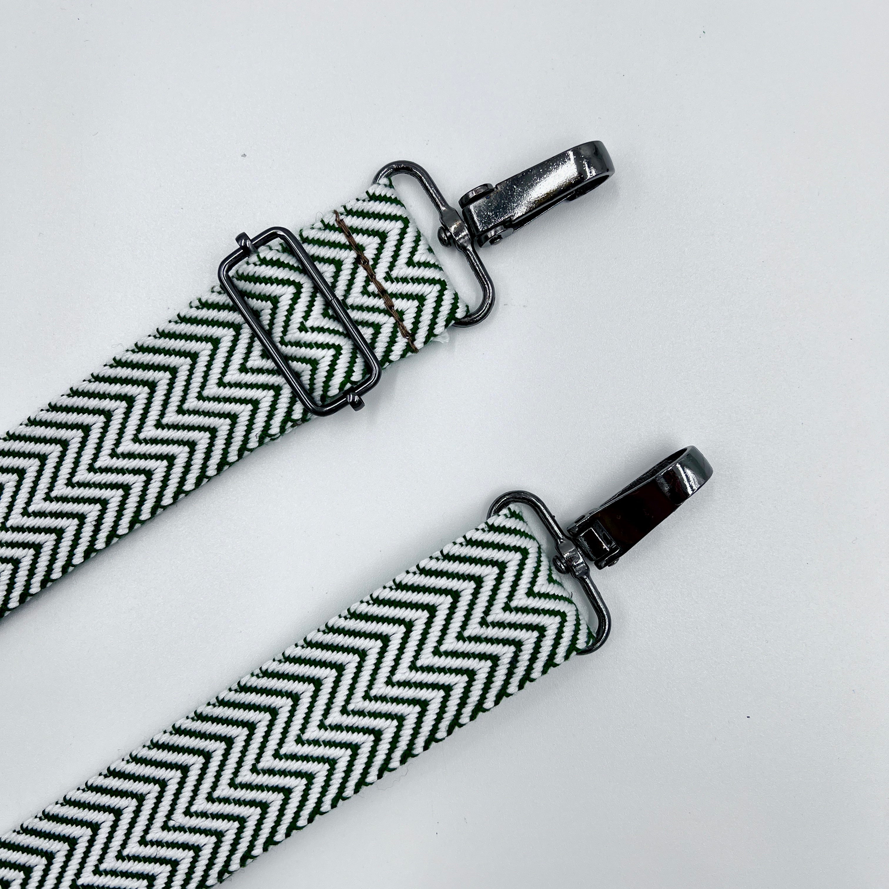 White/Green Shoulder Strap