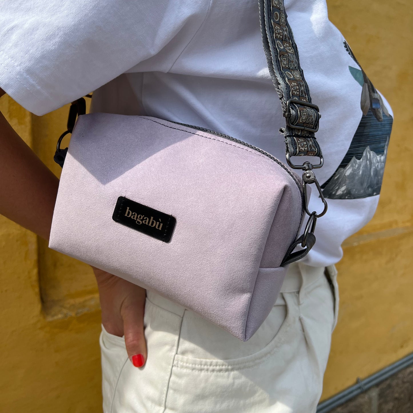 light purple bag