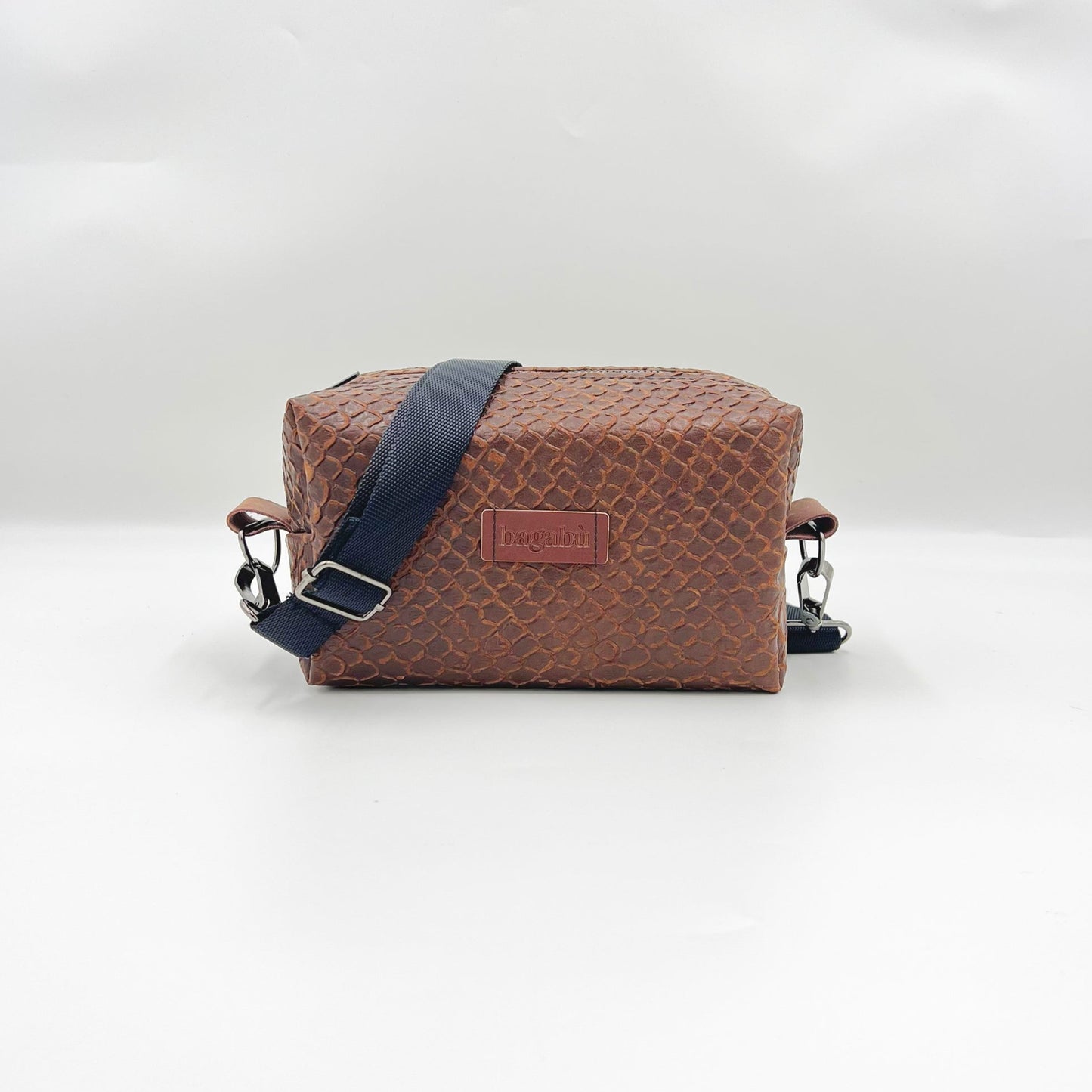 brown leather bag