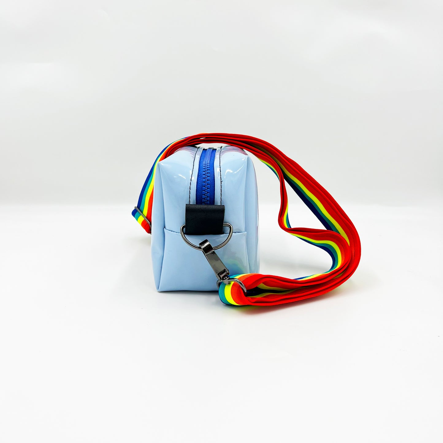 baby blue rubber bag