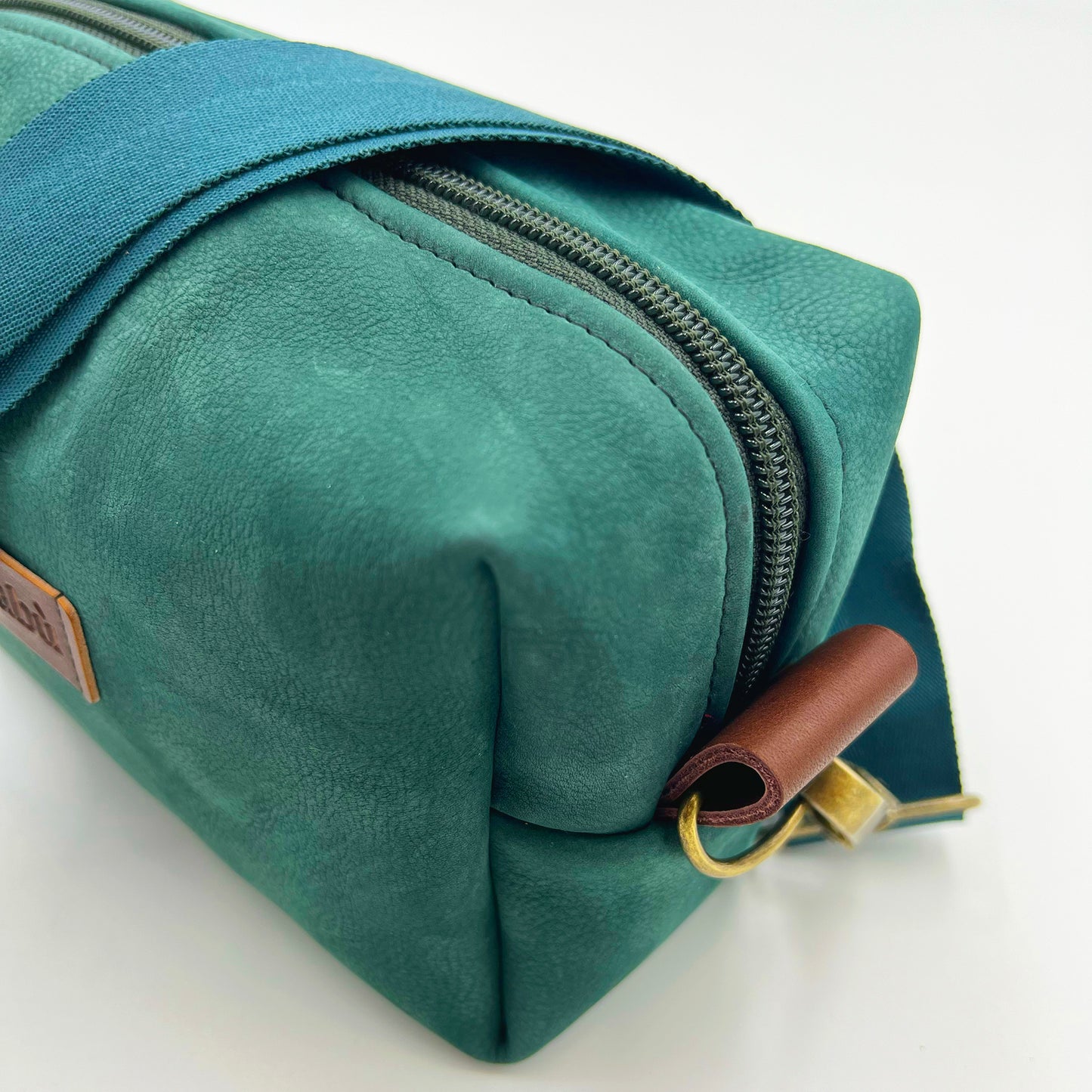 Dark Green Piccolo Leather Rambler