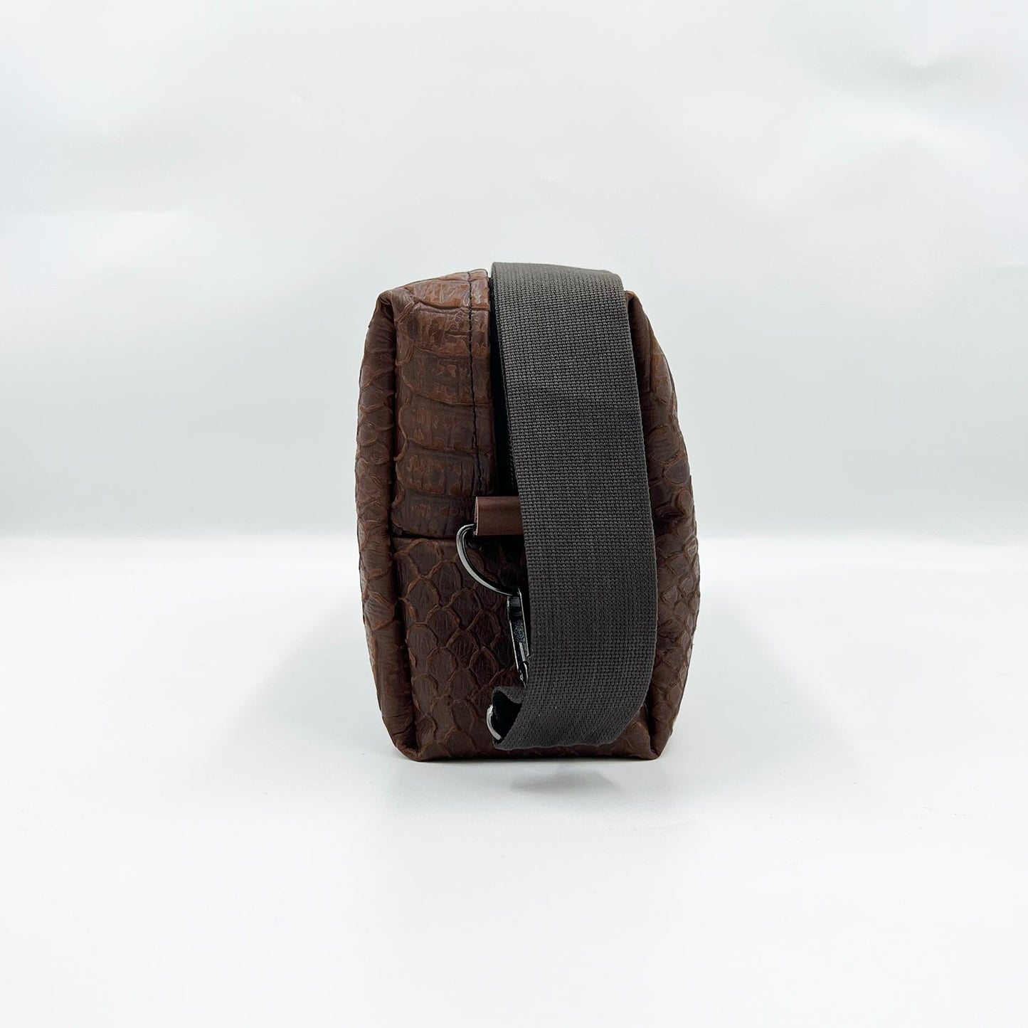 brown leather bag