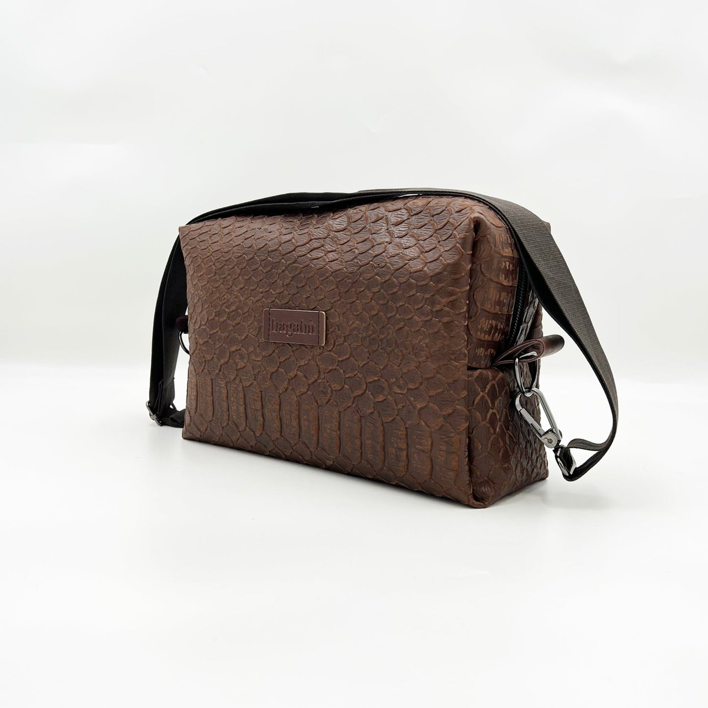 brown leather bag