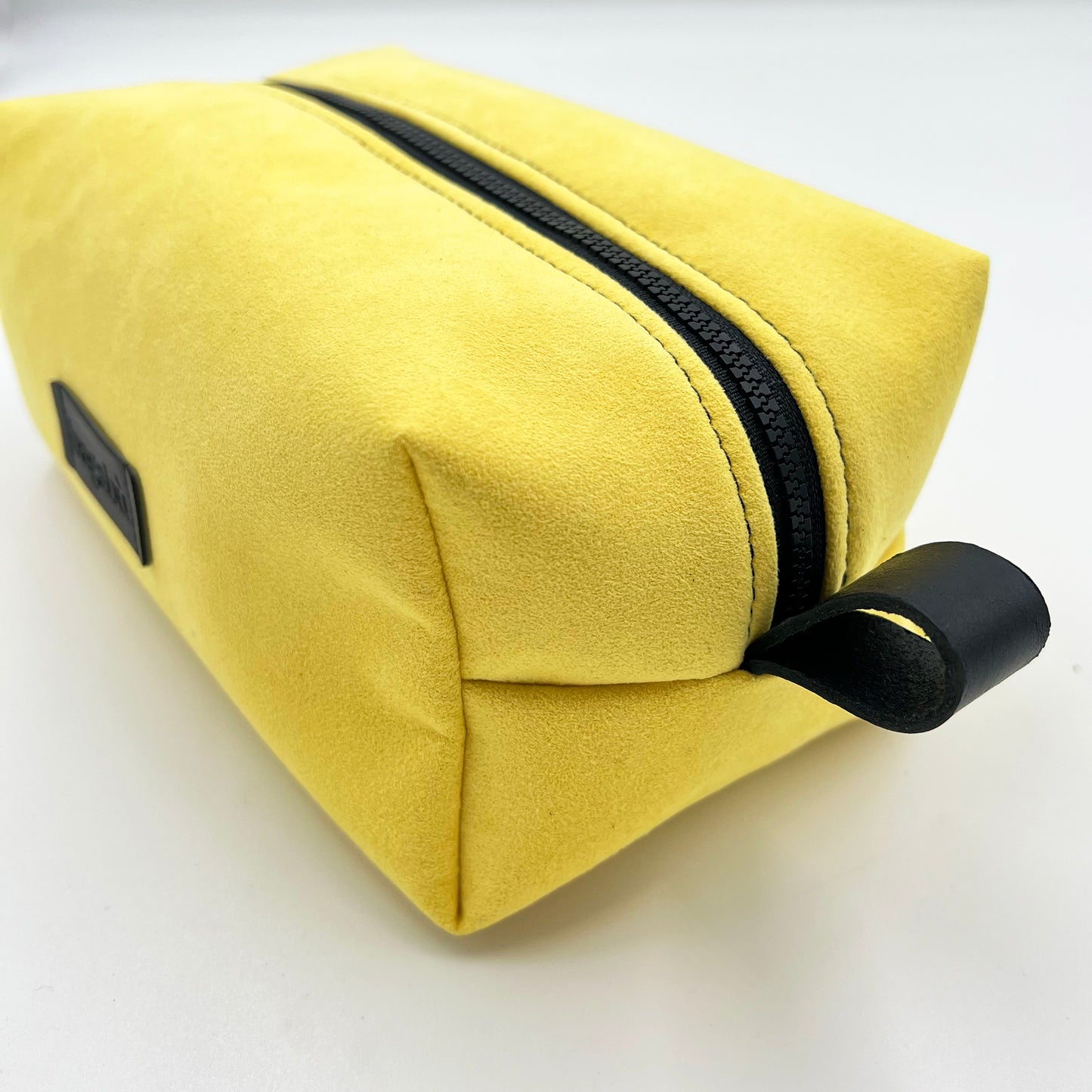 light yellow toiletry bag