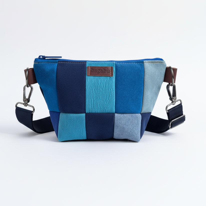 blue vagabond patch bag