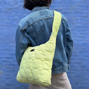 butter yellow hobo bag