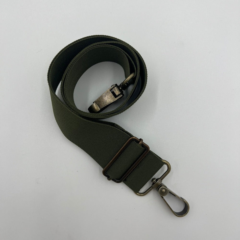dark green shoulder strap
