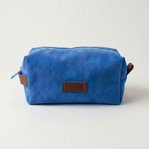 deep blue topiletry bag