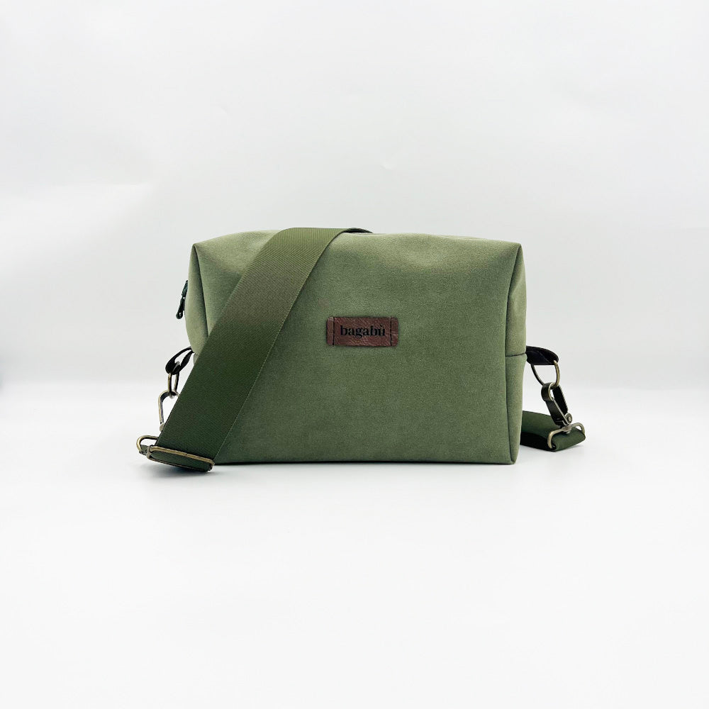 Pickle Green Alcantara Bag