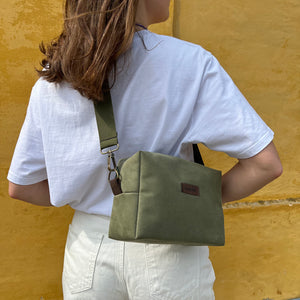 green unisex bag