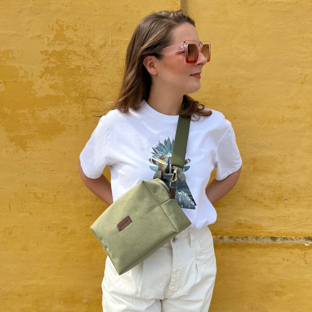 green unisex bag