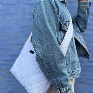 gray hobo bag