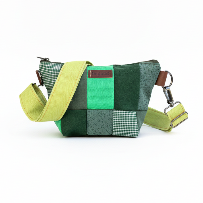 green vagabond patch bag