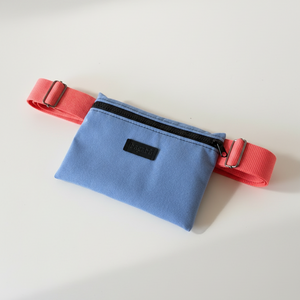 light blue belt bag