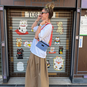 light blue belt bag