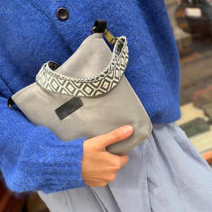 light gray bag