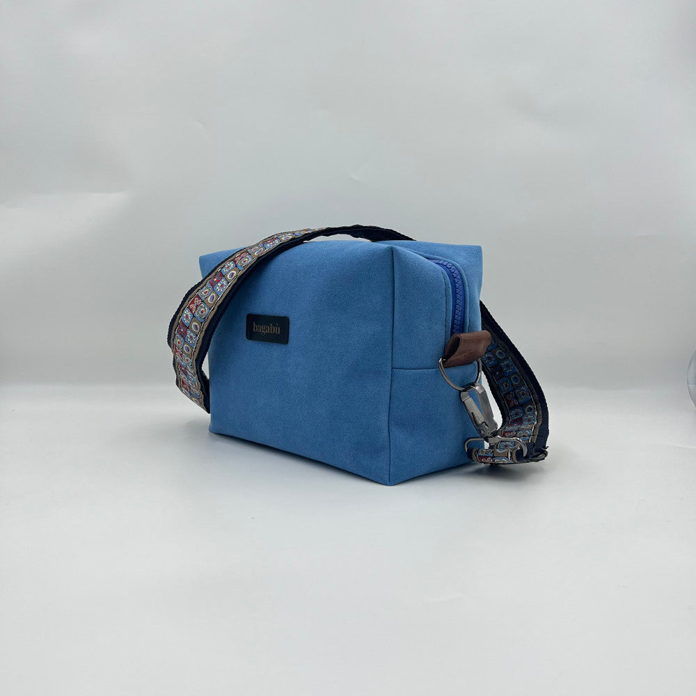 light blue unisex bag