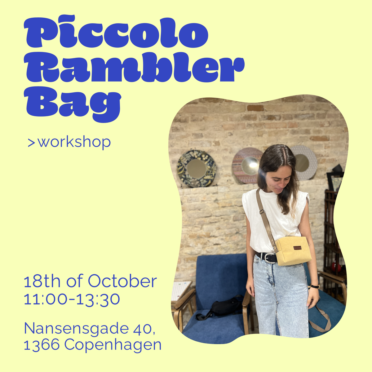 Workshop: Design and Sew Your Own Bag (18/10 Copenhagen)