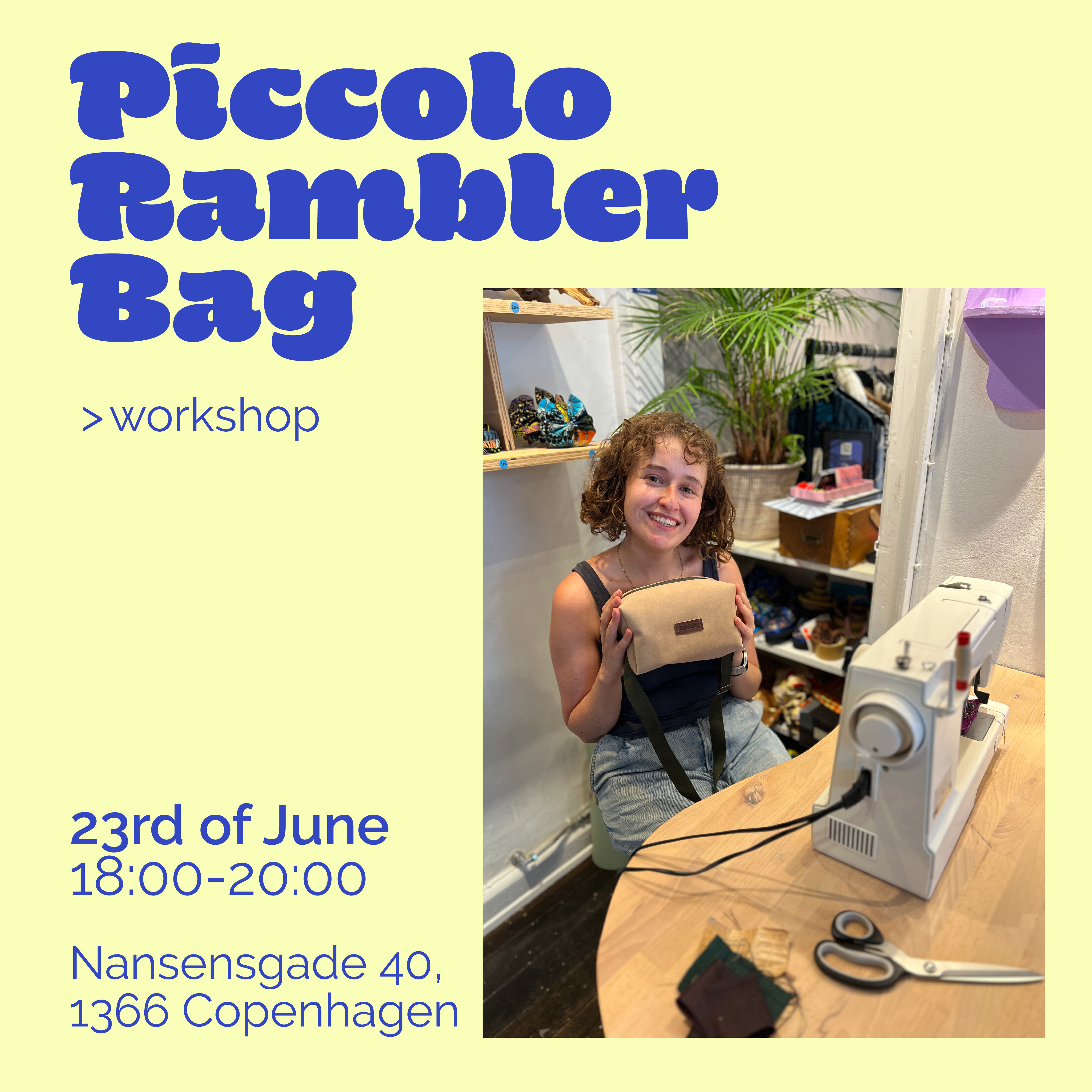 Workshop: Design and Sew Your Own Bag (23/06 Copenhagen)