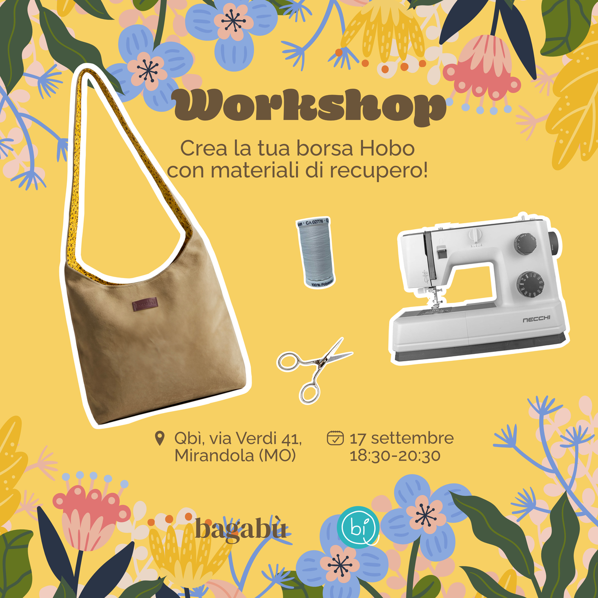 Crea la tua borsa Hobo! (17/09/26 Mirandola)