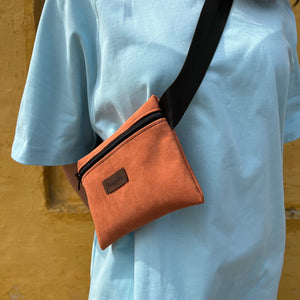 red brick belt bag