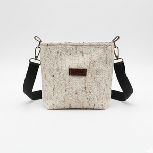 white off wool bag
