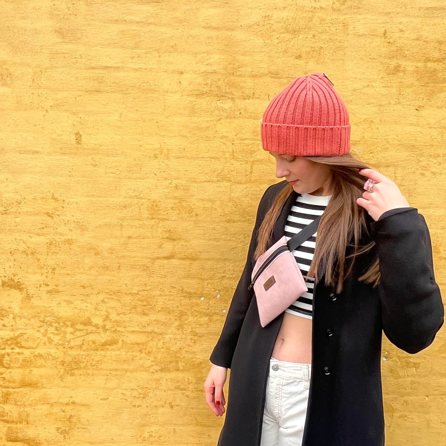 pink belt bag