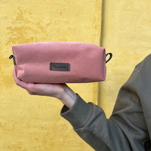 pink toiletry bag