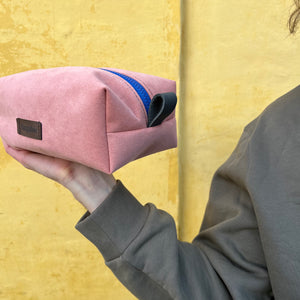 pink toiletry bag