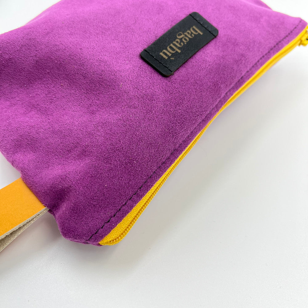 purple mini toiletry bag