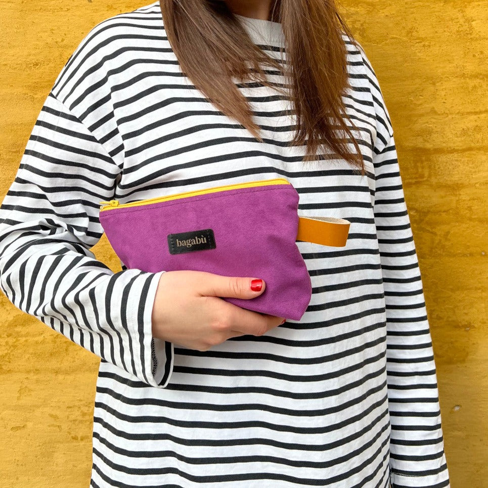 purple mini toiletry bag