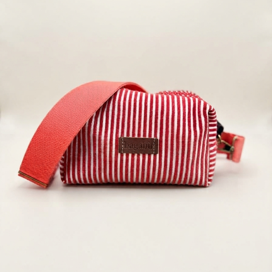 Corduroy Red Stripes Bag