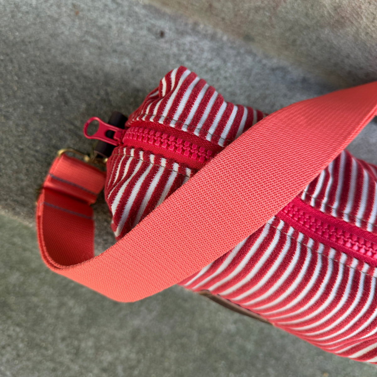 Corduroy Red Stripes Bag