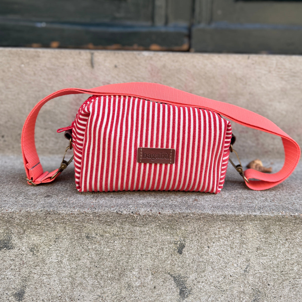 Corduroy Red Stripes Bag