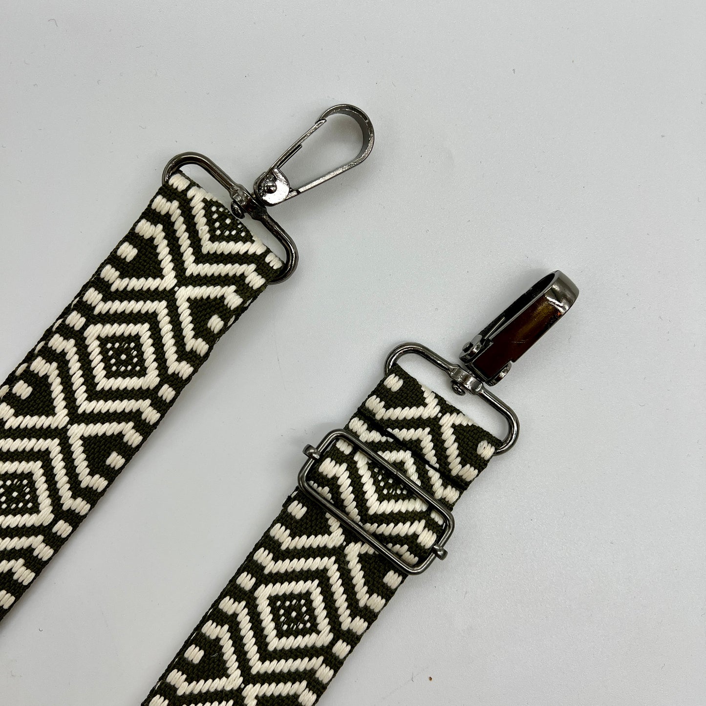 White/Green Shoulder Strap