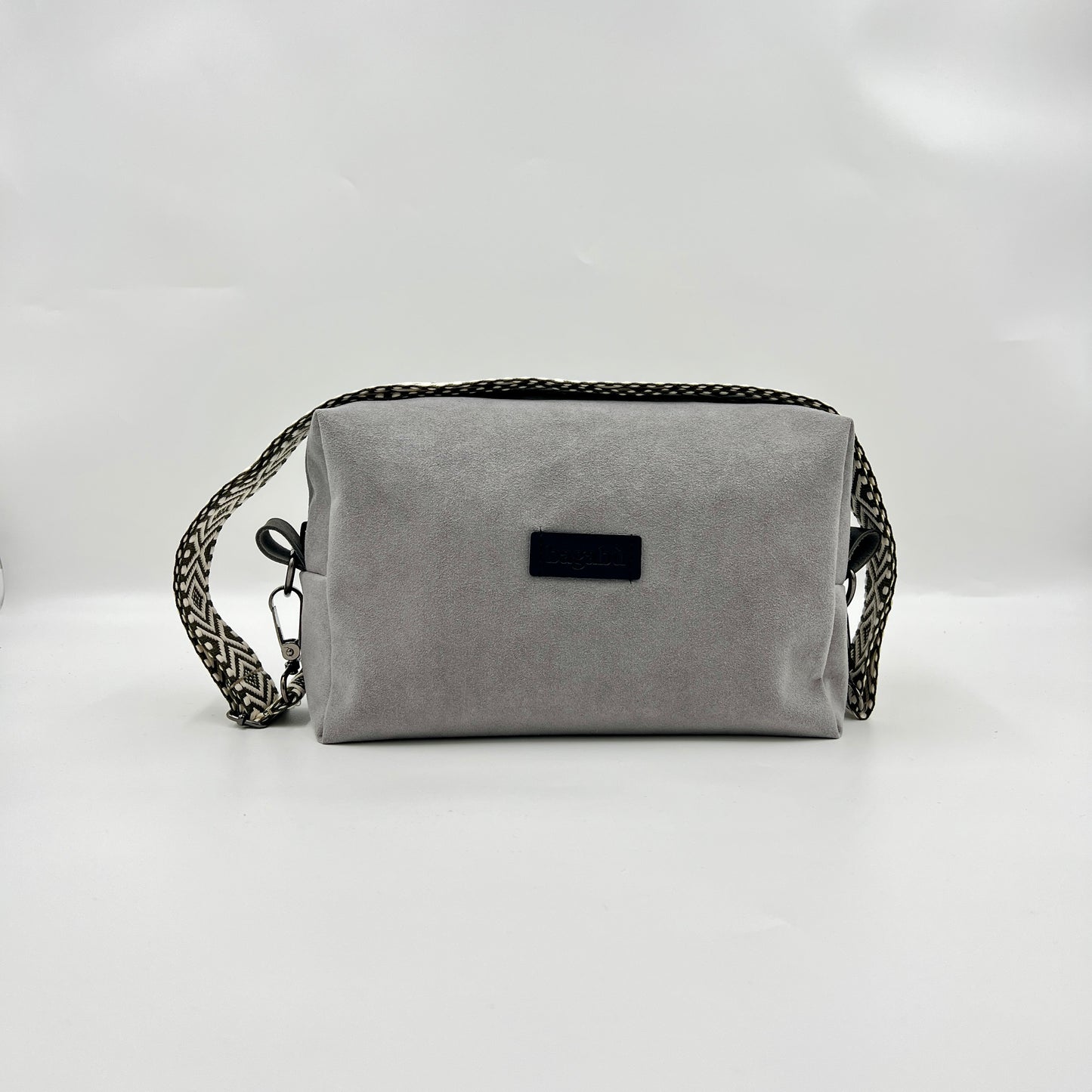 Lava Gray Alcantara Bag