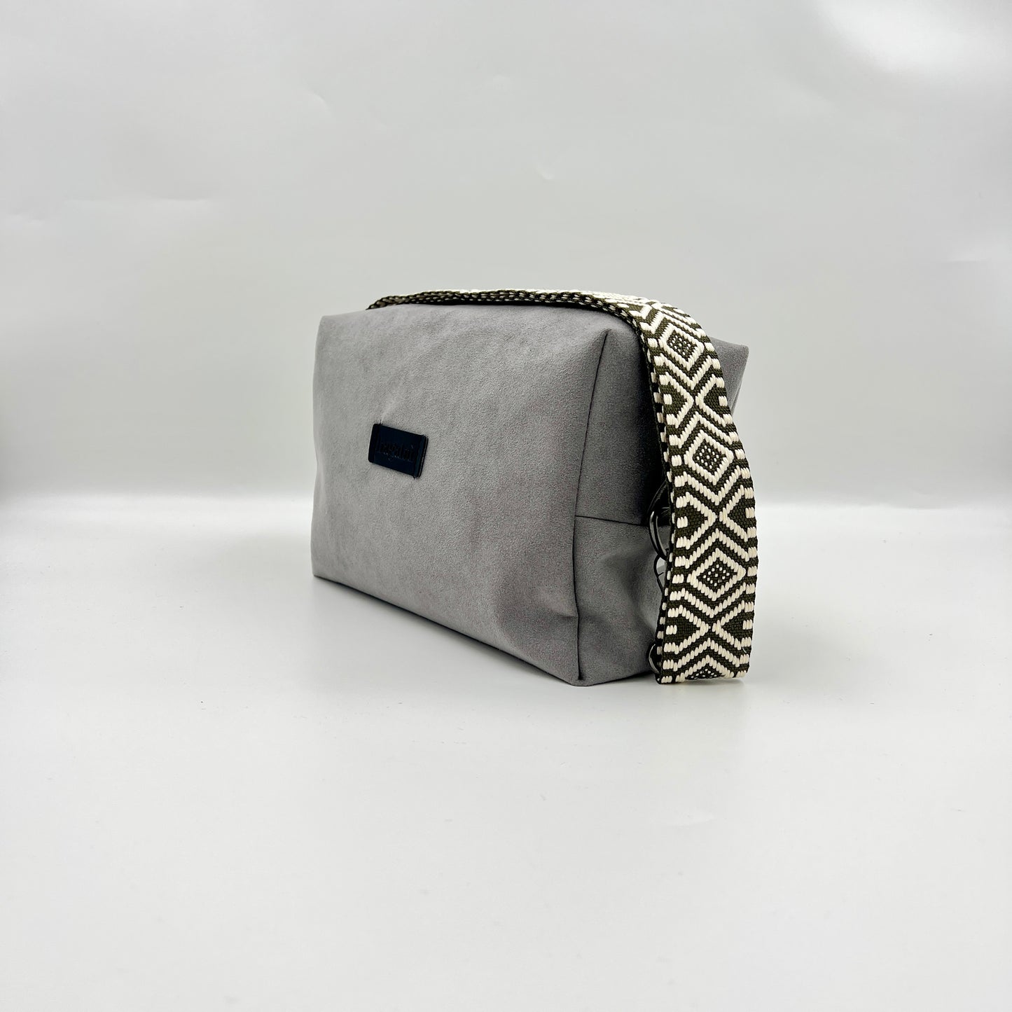 Lava Gray Alcantara Bag