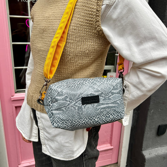 gray snake bag