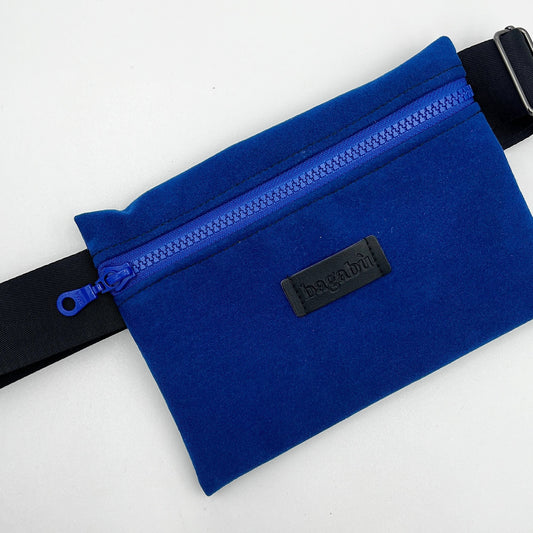 blue belt bag