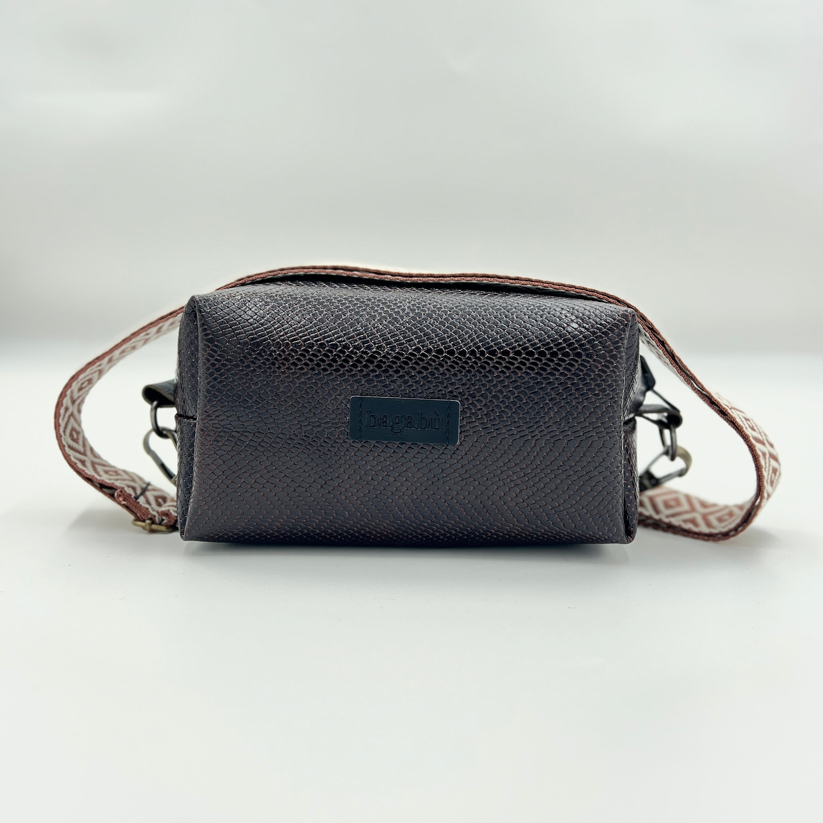 Dark Brown Leather Piccolo Rambler